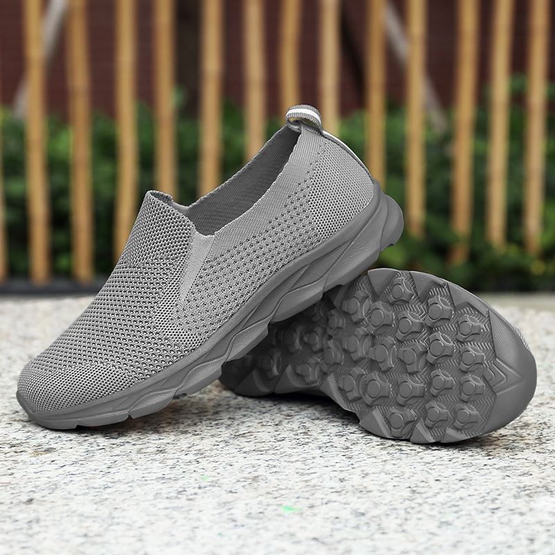 Mænd Åndbar Stof Sål Skridsikker Casual Walking Loafers Sko
