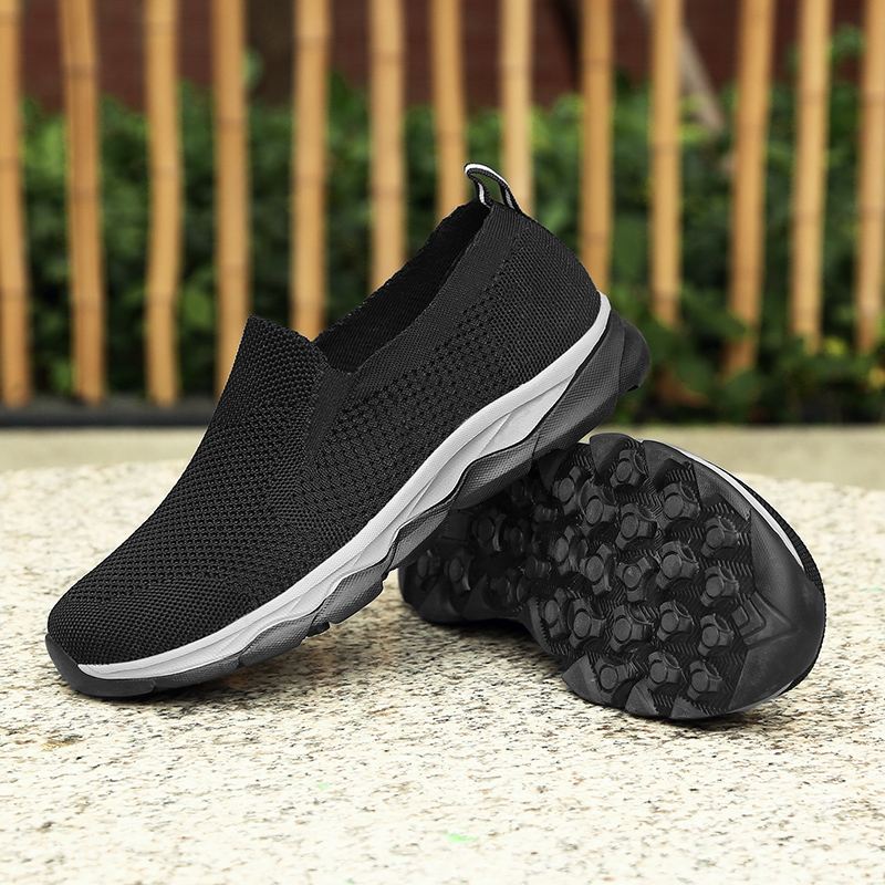 Mænd Åndbar Stof Sål Skridsikker Casual Walking Loafers Sko