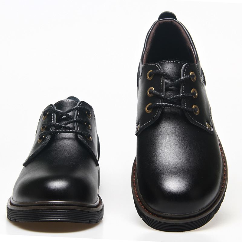 Mænd Cow Leather Retro Rund Tå Casual Soft Sole Loafers