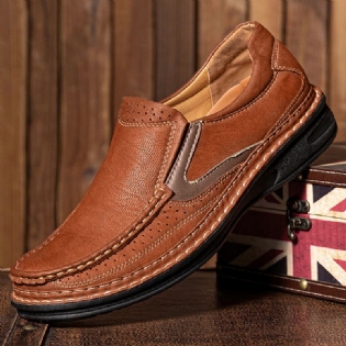 Mænd Mesh Åndbar Skridsikker Blød Sål Slip-on Casual Sko