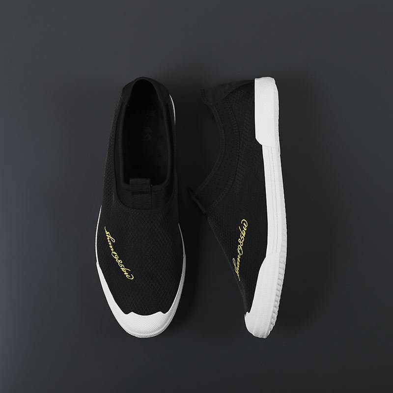Mænd Mesh Åndbart Stof Letvægts Blød Sål Slip On Casual Court Sko