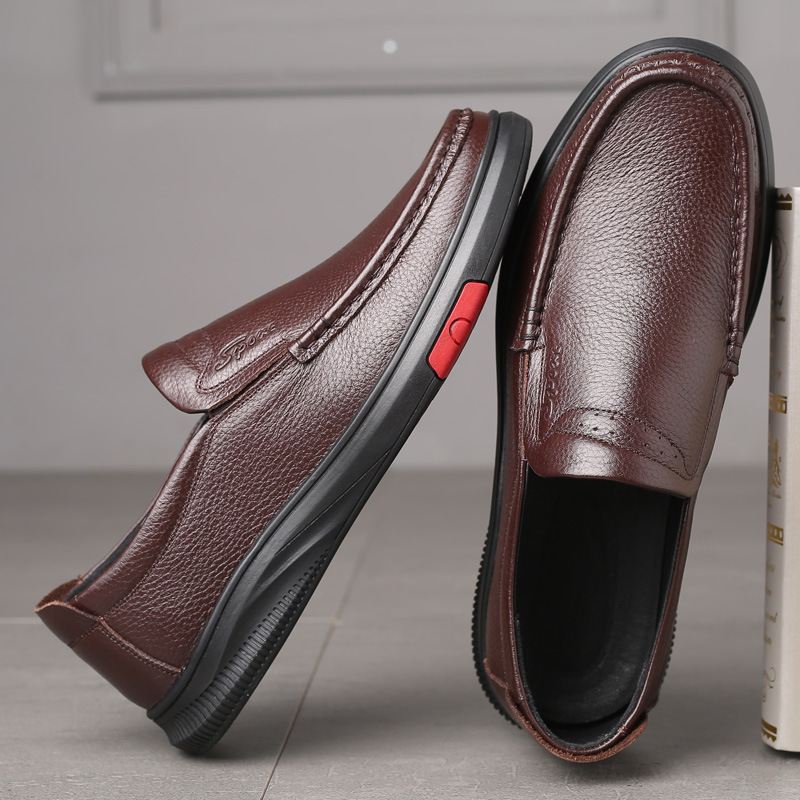 Mænd Rund Tå Classic Business Casual Lædersko