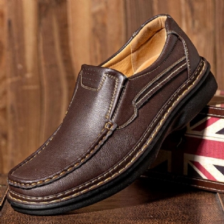 Mænd Skridsikker Åndbar Slip-on Blød Sål Casual Business Sko