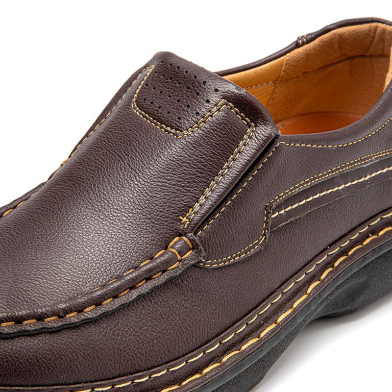Mænd Skridsikker Åndbar Slip-on Blød Sål Casual Business Sko