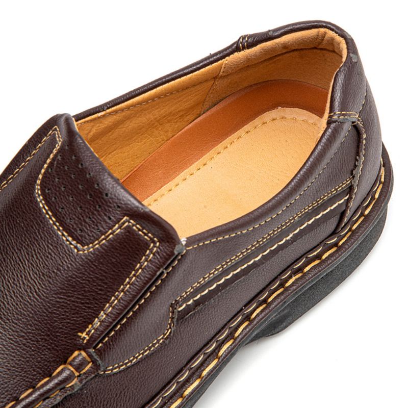 Mænd Skridsikker Åndbar Slip-on Blød Sål Casual Business Sko