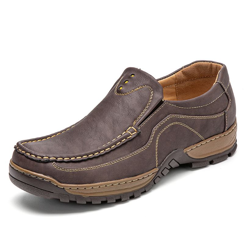 Mænd Skridsikre Bløde Såler Slip-on Casual Sko