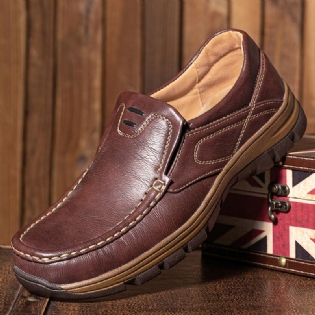 Mænd Skridsikre Ensfarvede Bløde Såler Slip-on Casual Sko