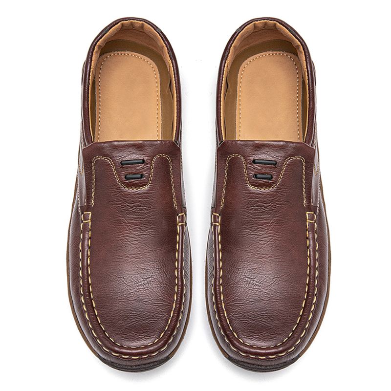 Mænd Skridsikre Ensfarvede Bløde Såler Slip-on Casual Sko