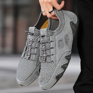 Mænd Stof Mesh Åndbar Skridsikker Casual Driving Flats