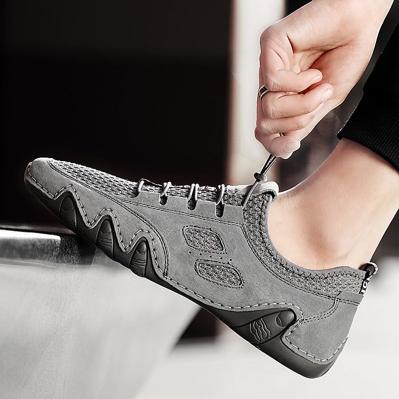 Mænd Stof Mesh Åndbar Skridsikker Casual Driving Flats