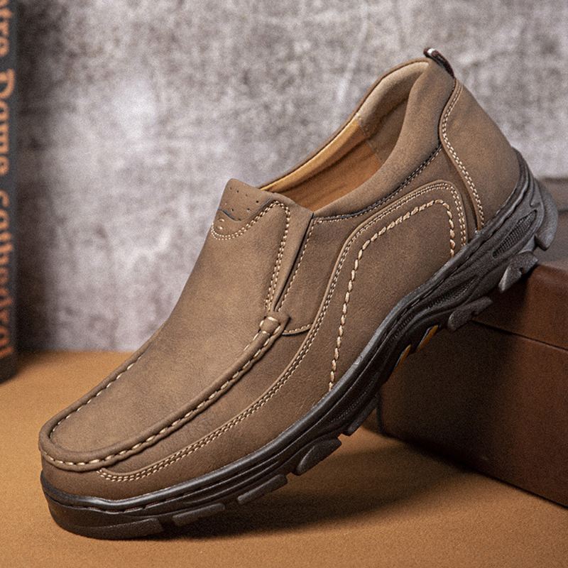 Mænd Syning Skridsikre Letvægts Slip-on Fritidssko