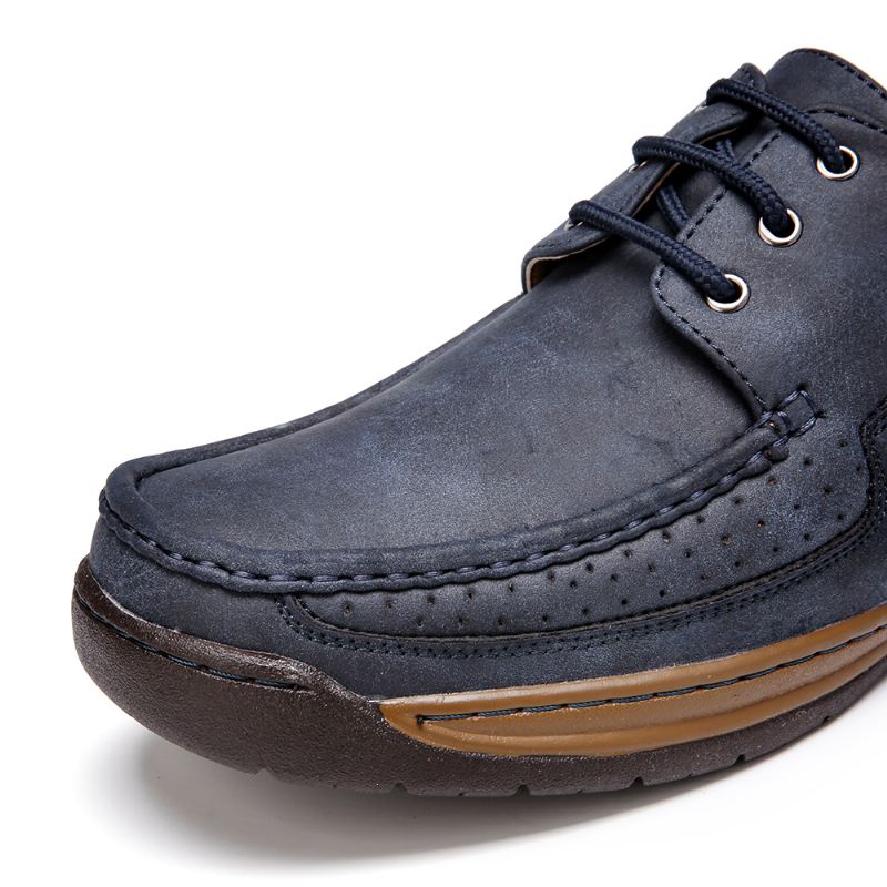 Mænd Wide Fit Non Slip Snøre-up Business Casual Sko