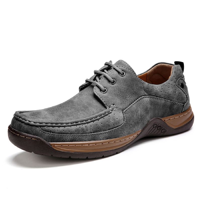 Mænd Wide Fit Non Slip Snøre-up Business Casual Sko