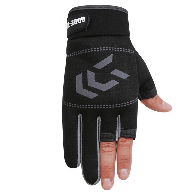 Fiskehandsker Tre-finger Ridehandsker Summer Shade Ice Silk Athletic Handsker