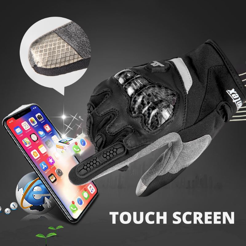 Full Finger Racing Hard Shell Touch Screen Handsker Udendørs Cykelhandsker