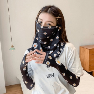 Kvinder Solcreme Sommer Udendørs Is Silke Sleeve Arm Guard Sleeve Åndbar Cover Face Veil Mask