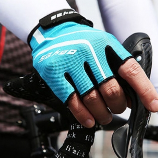 Sommerhalvfingerhandsker Stødabsorberende Våddræning Til Udendørs Cykling