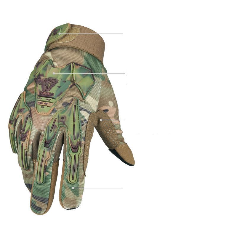 Udendørs Sports Anti Collision Full Finger Handsker