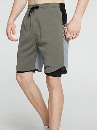 Herre Casual Åndbar Snoretræk Loose Fit Hjemmeshorts