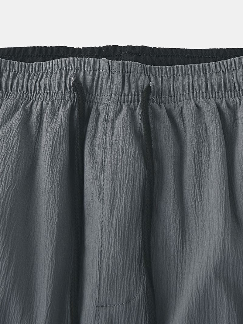 Herre Casual Åndbar Snoretræk Loose Fit Hjemmeshorts