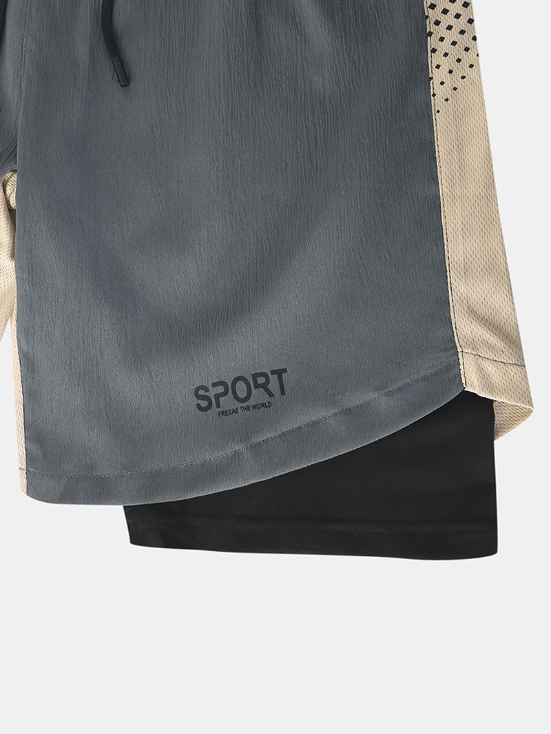Herre Casual Åndbar Snoretræk Loose Fit Hjemmeshorts
