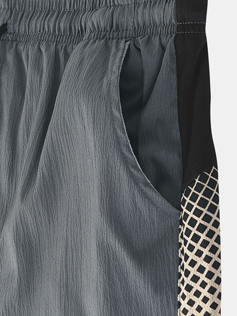 Herre Casual Åndbar Snoretræk Loose Fit Hjemmeshorts