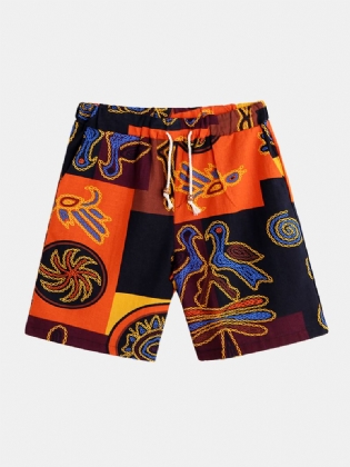 Herre Etnisk Stil Mønster Printede Sommer Afslappede Shorts