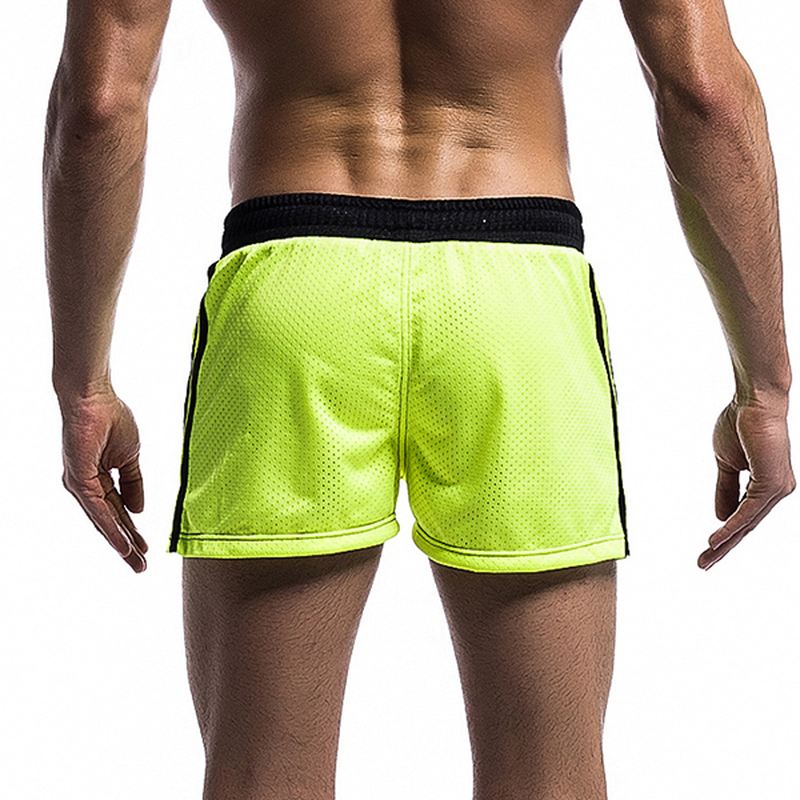 Herre Mesh Undertøj Shorts Fritid Mode Løbe Fitness Elastisk Talje Snøre Sportsshorts