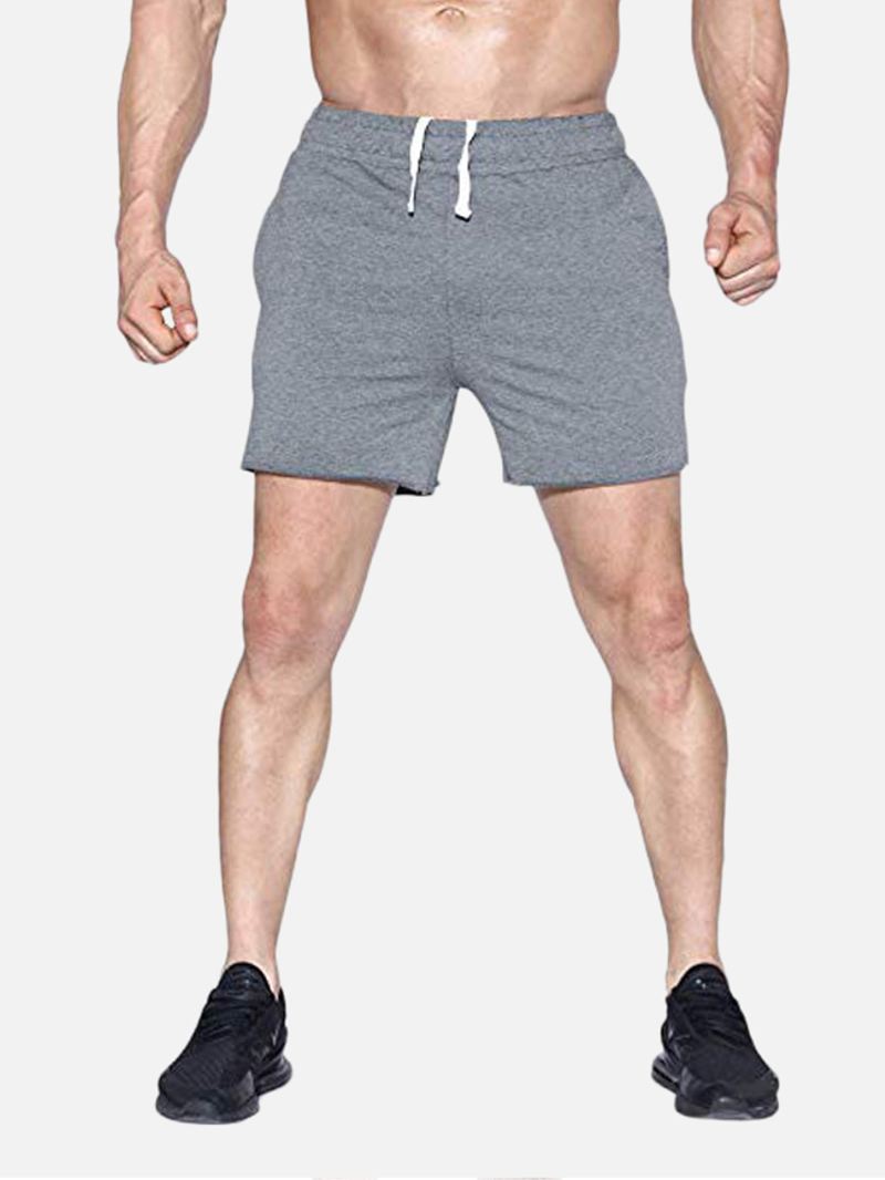 Herre Sport Åndbar Løs Elastisk Talje Runnin Shorts