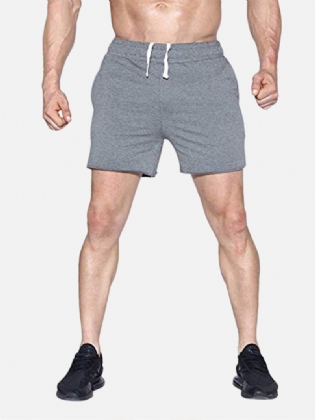 Herre Sport Åndbar Løs Elastisk Talje Runnin Shorts