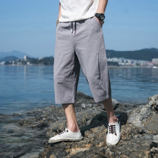 Herrebukser Ungdom Løs Stor Størrelse Casual Bukser Sportsshorts