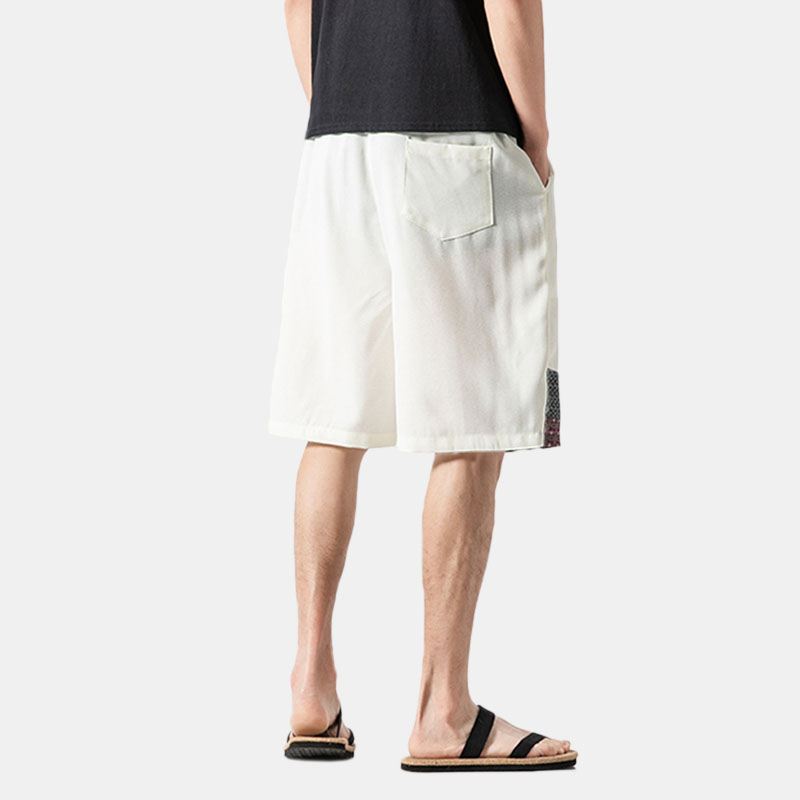 Mænds Lommesyning Farve Beach Casual Lige Shorts