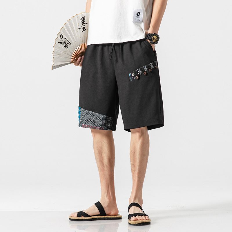 Mænds Lommesyning Farve Beach Casual Lige Shorts
