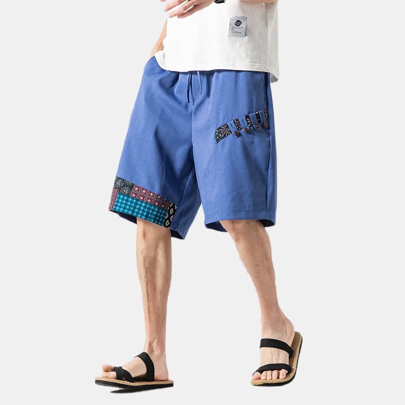Mænds Lommesyning Farve Beach Casual Lige Shorts