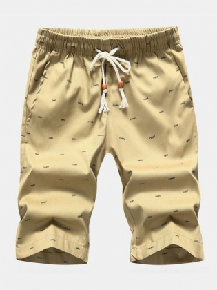 Mænds Med Tryk Trend Bomuld Fritidsshorts Bukser