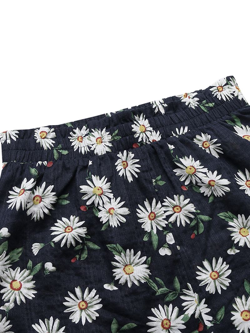 Tryk Højtaljede Kvinder Casual Shorts