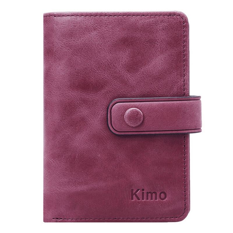 12 Kortpladser Damer Ægte Læder Minimalistisk Elegant Kort Pung Kortholder Pung