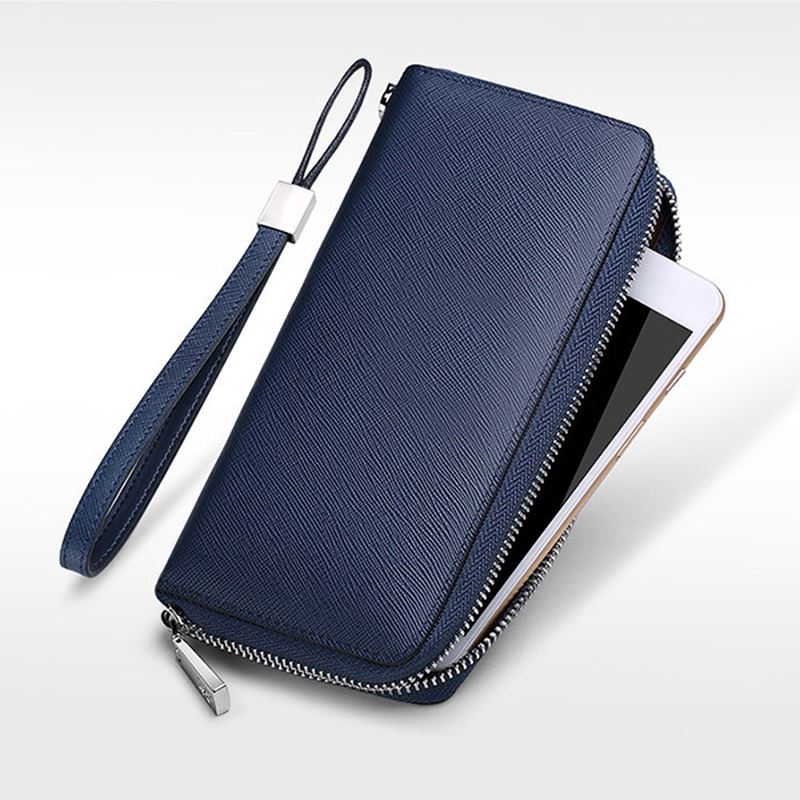Blokerende Sikker Kortpung Clutch Zip Kortholder Organizer Holder 35 Kort