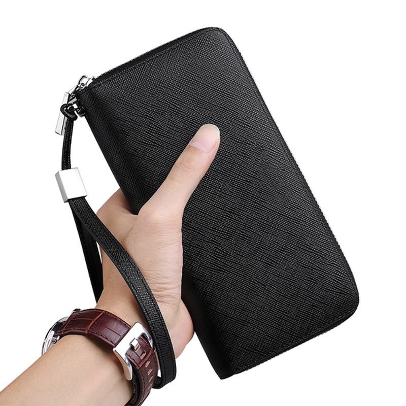 Blokerende Sikker Kortpung Clutch Zip Kortholder Organizer Holder 35 Kort