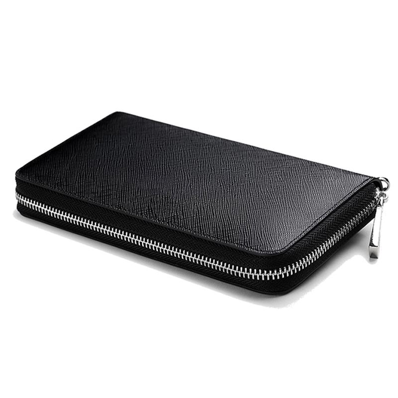 Blokerende Sikker Kortpung Clutch Zip Kortholder Organizer Holder 35 Kort