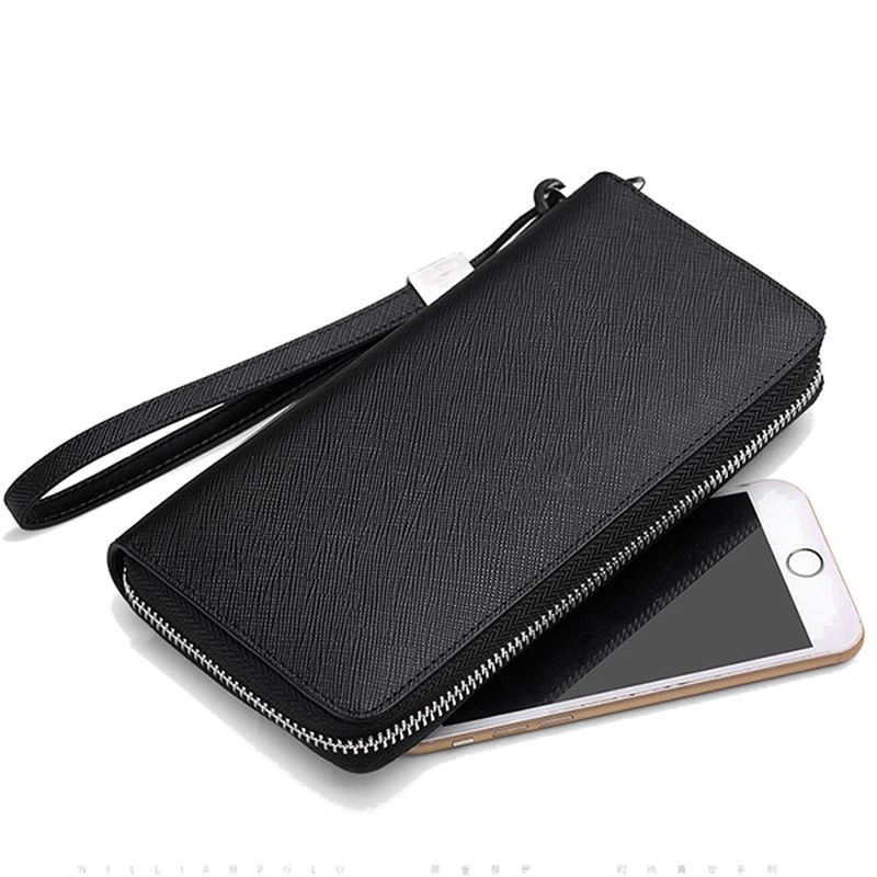 Blokerende Sikker Kortpung Clutch Zip Kortholder Organizer Holder 35 Kort