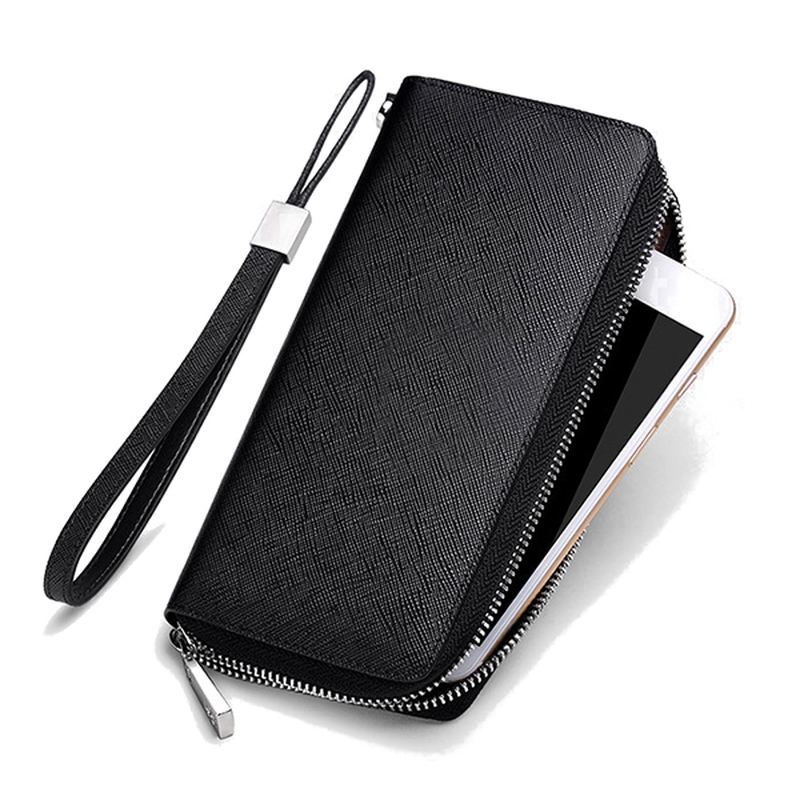 Blokerende Sikker Kortpung Clutch Zip Kortholder Organizer Holder 35 Kort