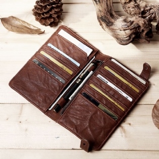 E Mænd Kortholder Lang Pung Telefon Taske Vintage Pung Clutches Taske