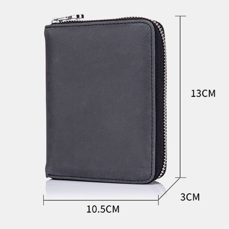 Kvinder Ægte Læder Anti-theft Organ Design Milti-card Slot Card Bag Kortholder Pung