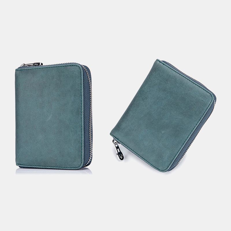 Kvinder Ægte Læder Anti-theft Organ Design Milti-card Slot Card Bag Kortholder Pung
