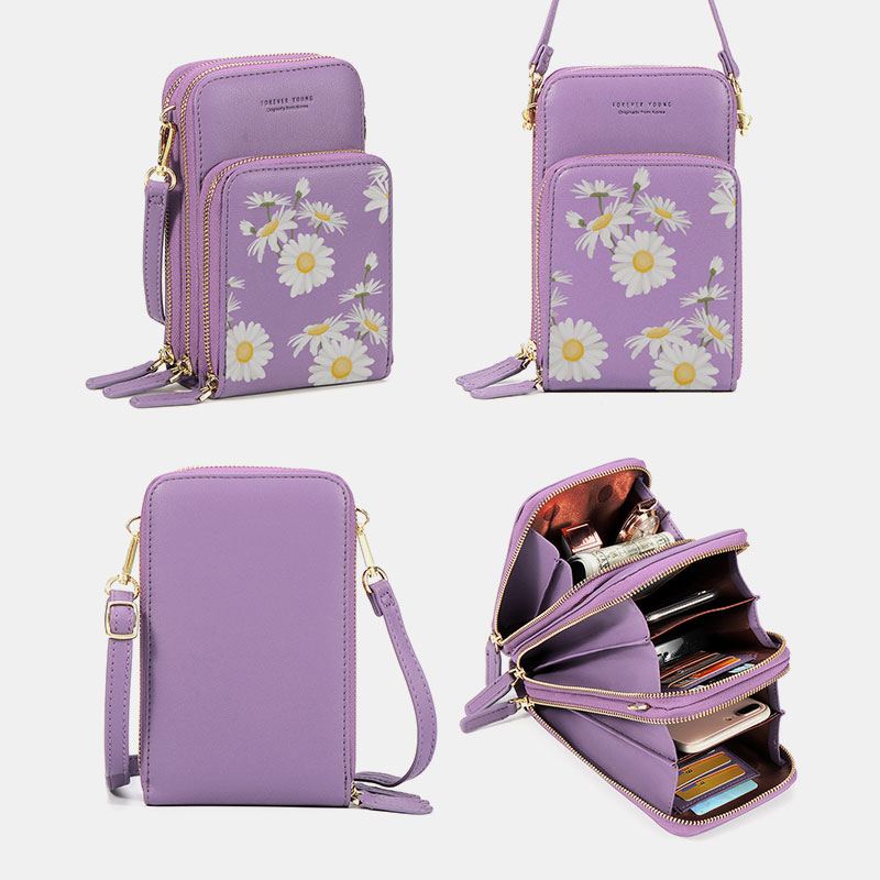 Kvinder Clutch Taske Kort Taske Telefon Taske Crossbody Taske