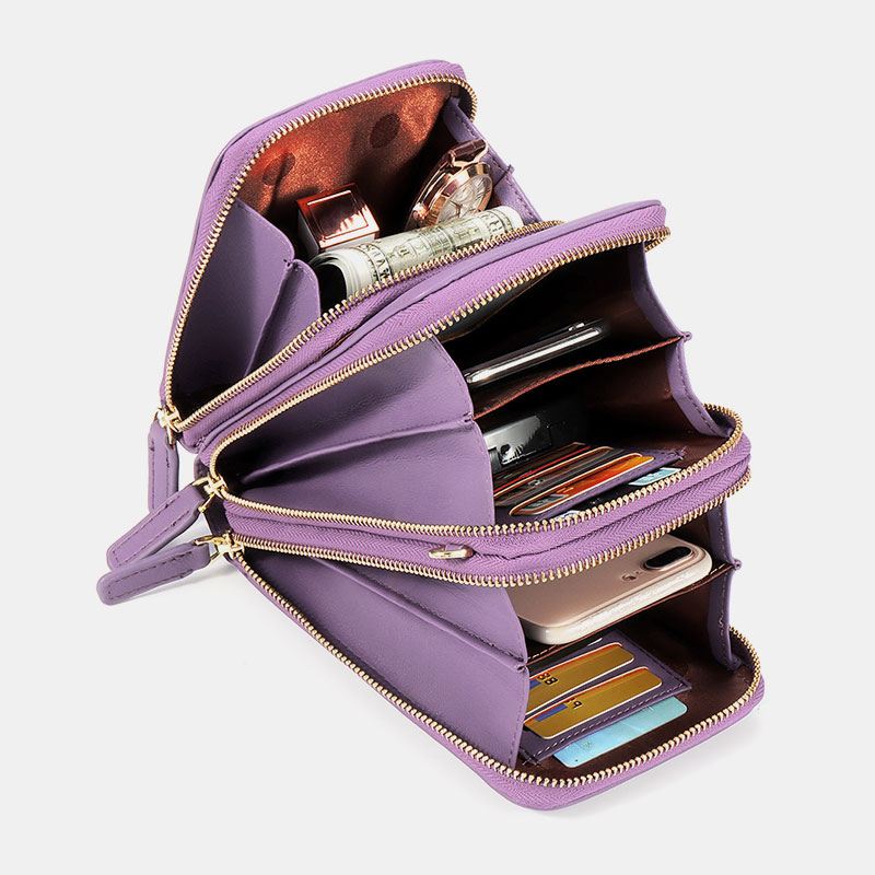 Kvinder Clutch Taske Kort Taske Telefon Taske Crossbody Taske