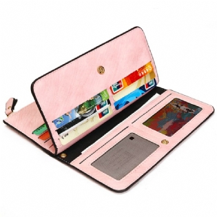 Kvinder Pu Læder Vintage Retro Funktionel Casual Clutch Kortholder Tegnebog