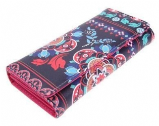 Læderpunge Lang Pung Vintage Kortholder Clutch Tasker Day Clutch Håndtaske Tegnebog