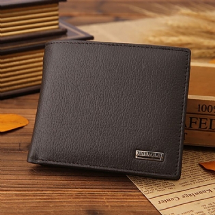 Mænd Ægte Læder Vintage Business Wallet Card Holde